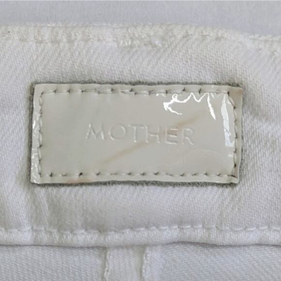 Mother The Looker Crop 31 White Skinny Denim - Picture 10 of 12